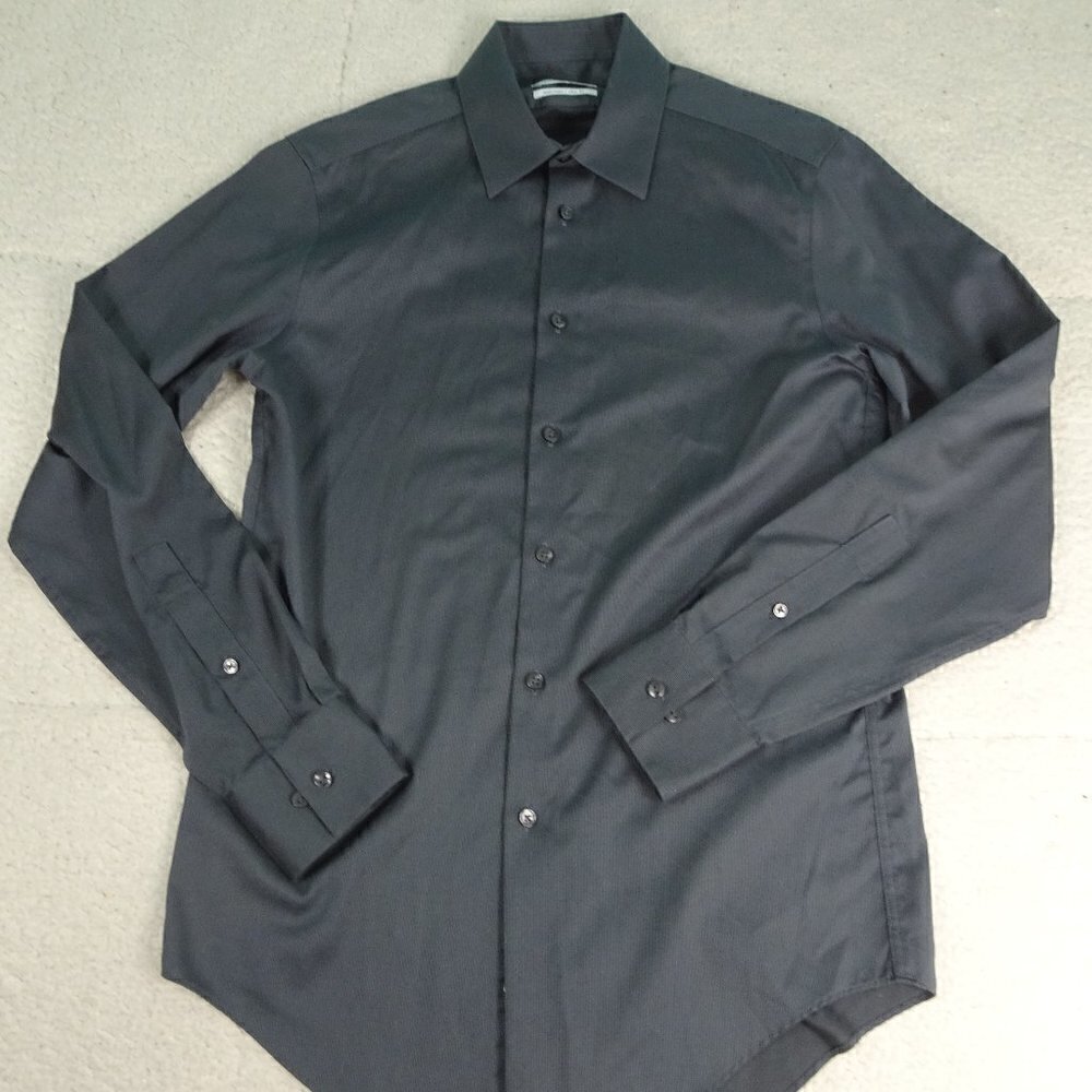 Calvin Klein Non-Iron Slim Fit Black 14 1/2 -32/33